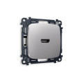 MO514010 Комплект механизма розетки HDMI 2.0 OMEGA Сталь матовый 40V500mA 2.0GHz 5-18Gbits QUANT OP5140, VM222 AMBRELLA VOLT