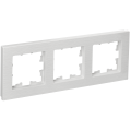 BRITE Рамка 3-местная РУ-3-Бр белый рифленый IEK