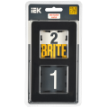 BRITE Рамка 2-местная РУ-2-1-Бр металл черный RE IEK
