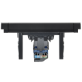 FORTE&PIANO Розетка компьютерная RJ45 кат.6 FP731M металл никель IEK
