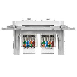 FLITE Розетка 2-местная компьютерная RJ45 категория 6 UTP РК6-2-0-ФлБ белый IEK