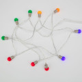 Гирлянда светодиодная Мини-лампочки 1.5м 10LED мультиколор 0.1Вт IP20 провод ПВХ прозр. элементы питания 2хAA (не в компл.) Neon-Night 303-074