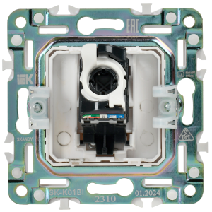 SKANDY Розетка компьютерная RJ45 кат.5E SK-K01Bl черный IEK