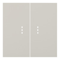 Клавиши двухклавишного выключателя с подсветкой, лен (35612 LN)