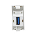 PRIMER РКЮ-10-00-П Розетка USB A 3.0 (1 модуль) белая IEK