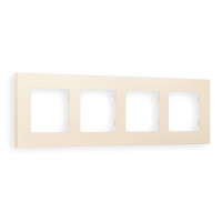 AF250334 Рамка ALFA Qubi Бежевый матовый 4-ая AMBRELLA VOLT