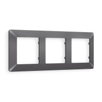 AF110653 Рамка ALFA Line Антрацит серый 3-ая AMBRELLA VOLT