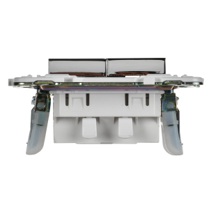 SKANDY Выключатель жалюзи 10А SK-V12N металл никель IEK