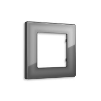 AF580651 Рамка ALFA Arctic Антрацит серый Стекло органическое 1-ая AMBRELLA VOLT