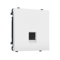 MS132005 Комплект механизма компьютерной розетки SIGMA Белый матовый RJ-45 экранированной с/ш QUANT PRO (SP1320, PR185)
