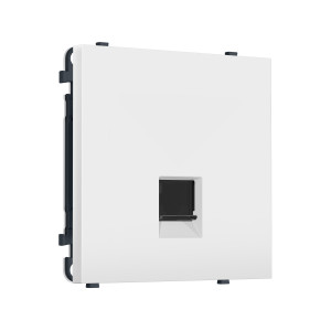 MS132005 Комплект механизма компьютерной розетки SIGMA Белый матовый RJ-45 экранированной с/ш QUANT PRO (SP1320, PR185)