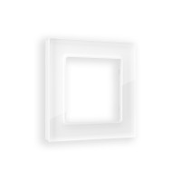 AF330101 Рамка ALFA Platos Белый Стекло органическое 1-ая AMBRELLA VOLT