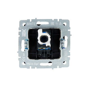 BRITE Розетка компьютерная RJ45 кат.6 РК11-БрГ графит IEK