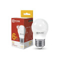 Светодиодная лампа IN HOME LED-ШАР-VC 6Вт 230В Е27 3000К 570Лм 4690612020525