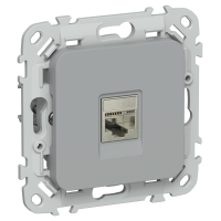 FLITE Розетка компьютерная RJ45 категория 6 STP РК6-1-1-ФлС серый IEK