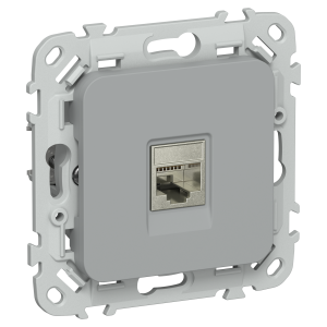 FLITE Розетка компьютерная RJ45 категория 6 STP РК6-1-1-ФлС серый IEK
