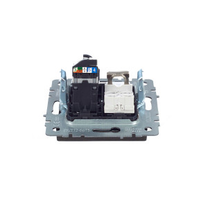 BRITE Розетка двойная RJ11+RJ45 кат.5E РК/Т12-БрТБ темная бронза IEK