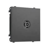 MS663010 Комплект механизма TV розетки оконечной SIGMA Антрацит серый 50-870 MHz 1dB QUANT PRO (SP6630, PR202)