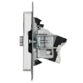 BRITE Розетка двойная TV+RJ45 кат.5E РТВ/РК12-БрГН металл хром/никель IEK