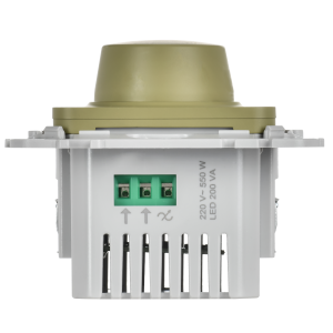 FLITE Светорегулятор проходной TRIAC 550Вт СС26-5-12-ФлО оливковый IEK
