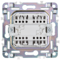 SKANDY Выключатель 2-клавишный проходной с индикацией 10А SK-V10G мятный IEK