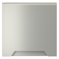 Накладка для розетки с заземлением, защитными шторками и крышкой, S70 (сталь)