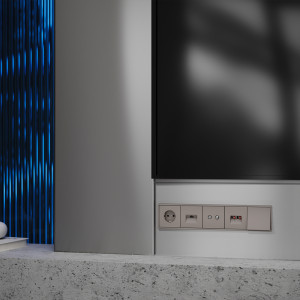 Накладка для розетки компьютерной RJ45 кат.6, S70 капучино