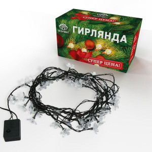 Гирлянда светодиодная Цветы Сакуры 7м 50LED роз. 1.5Вт IP20 с контроллером 8 режимов Neon-Night 303-038
