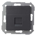 Адаптер на RJ45 Simon SIMON 82, скрытый монтаж, со шторками, графит, 82005-38