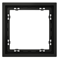 Рамка пластиковая VOLTUM S70 на 1 пост, (черный матовый)