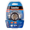 Налобный  фонарь LED5310-7F3 (7LED 3 режима; 3хR03 в комплекте; метал.) Camelion 7534
