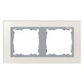 Рамка 2 поста Simon SIMON 82 NATURE, серебристый, 82927-62