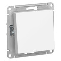 ATLASDESIGN AQUA 1-клавишный ПЕРЕКЛЮЧАТЕЛЬ, IP44, сх.6, 10АХ, механизм, БЕЛЫЙ ATN440161