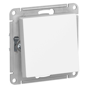 ATLASDESIGN AQUA 1-клавишный ПЕРЕКЛЮЧАТЕЛЬ, IP44, сх.6, 10АХ, механизм, БЕЛЫЙ ATN440161