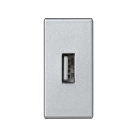 Simon Алюминий Плата с разъёмом USB 2.0 (тип А), 1/2 К45, винтовой зажим