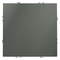 Выключатель встраиваемый VOLTUM S70 одноклавишный 10А, (титан)