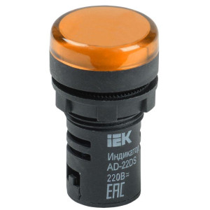 Лампа светосигнальная AD22DS d22мм 230В AC желт. KARAT IEK BLS10-ADDS-230-K05