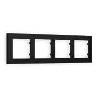 AF220704 Рамка ALFA Techno Черный матовый 4-ая AMBRELLA VOLT