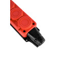 Розетка (колодка) трехместная с крышкам каучук 2P+PE 250V 16А IP54 оранжевая DYNEL