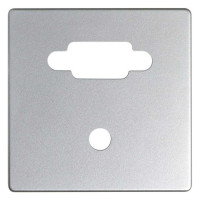 Накладка на розетку VGA+mini-jack Simon SIMON 82, скрытый монтаж, алюминий, 8200091-033