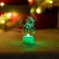 Фигура светодиодная Снеговик с подарком 2D 1LED RGB 0.1Вт IP20 на подставке элементы питания 3хAG13(LR44) (в компл.) Neon-Night 501-054