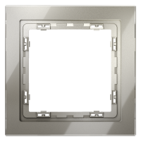 Рамка стеклянная VOLTUM S70 на 1 пост, (шелк, стекло)