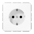 Розетка Jung CD 500, с заземлением, белый, CD1520BFKIWW