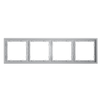 Рамка пластиковая VOLTUM S70 на 4 поста, (серый)