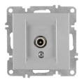 Arvia Electric, L/K Механизм, Розетка TV конц. с экраном, (серебро)