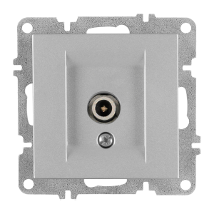 Arvia Electric, L/K Механизм, Розетка TV конц. с экраном, (серебро)