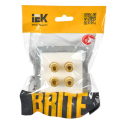 BRITE Аудиорозетка 4-местная РА10-БрБ белый IEK