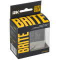 BRITE Кнопка звонка с индикацией для отелей 10А ВС10-1-9-БрШ шампань IEK