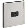 FORTE&PIANO Розетка HDMI FP740M металл никель IEK
