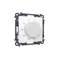 MA105710 Комплект механизма терморегулятора с датчиком для теплого пола с подсветкой 16A-250V ALFA Белый глянец QUANT (AP1057, VM1381)  AMBRELLA VOLT